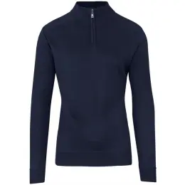 Mens 1-4 Zip Waverley Jersey Navy Front